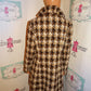 Vintage Nine West Brown/Tan Beaded Coat Size M