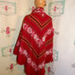 Vintage Pink Cream/White Poncho Size 3x