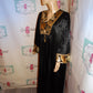 Vintage Kayra Black/Gold Dress Size XL