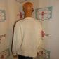 Vintage Spice of Life Cream Brown Patch Sweater Size M