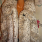 Vintage Pamela Mccoy Cream/Gray/Brown Faux Fur Long Coat Size 1x