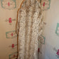 Vintage Pamela Mccoy Cream/Gray/Brown Faux Fur Long Coat Size 1x