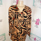 Vintage Roberty Mato Black/Tan Red Top Size XL