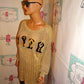 Vintage XES MY Gold Shoe Sweater Size 1x