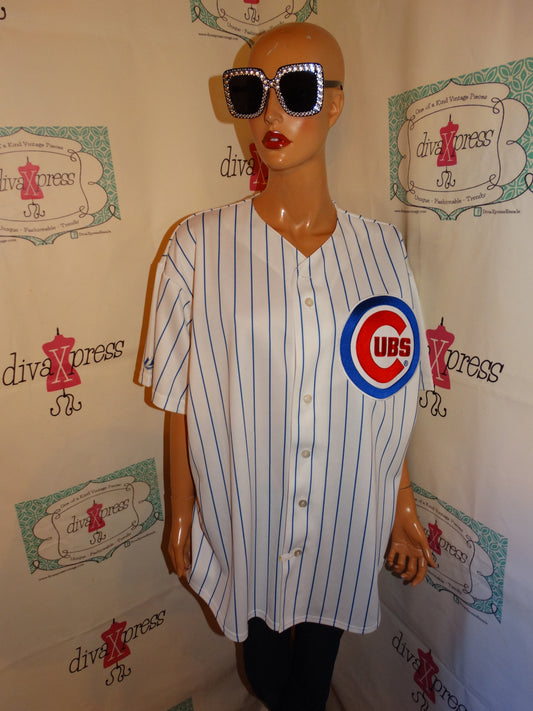 Vintage Majestic Blue/White Cubs Jersey Size 2x