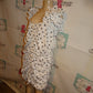 Vintage White Polka Dot White Ruffle Dress NWT Size 1x