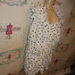 Vintage White Polka Dot White Ruffle Dress NWT Size 1x