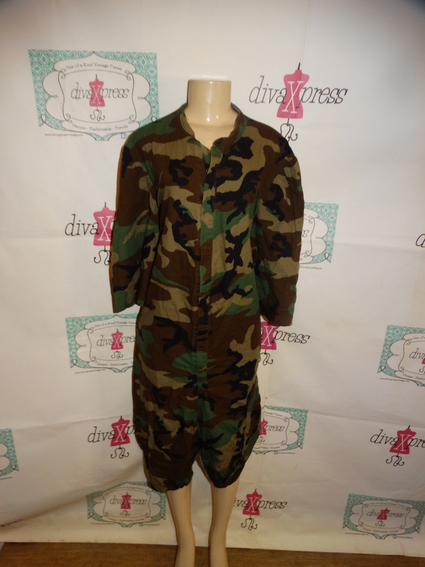 The Wendy's Collection Army Fatigue Jumpsuit Size 2x