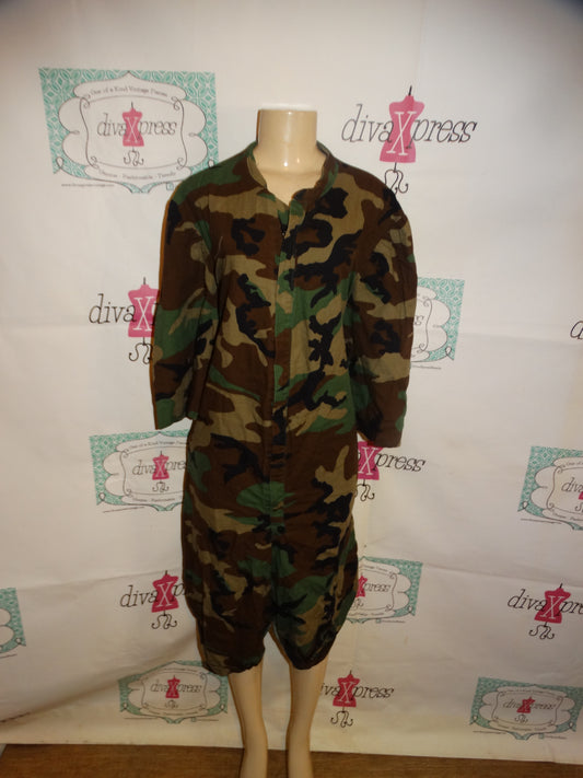 The Wendy's Collection Army Fatigue Jumpsuit Size 2x