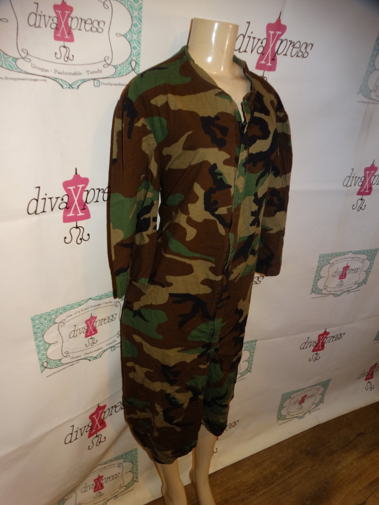 The Wendy's Collection Army Fatigue Jumpsuit Size 2x