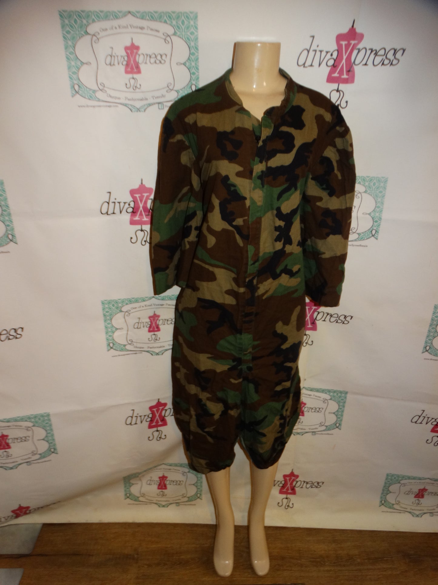 The Wendy's Collection Army Fatigue Jumpsuit Size 2x