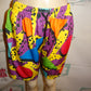 Yellow Colorful Shorts Size L