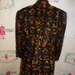 Vintage Ellen Tracy Black Aztec 2 Piece Skirt Set/Dress Size M