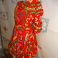 LAtiste Orange Colorful Dress with Tie Size 1x