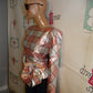 Vintage Prophecy Pink/Gray Top Size M