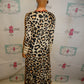 Leopard Long Duster/Throw Top Size M