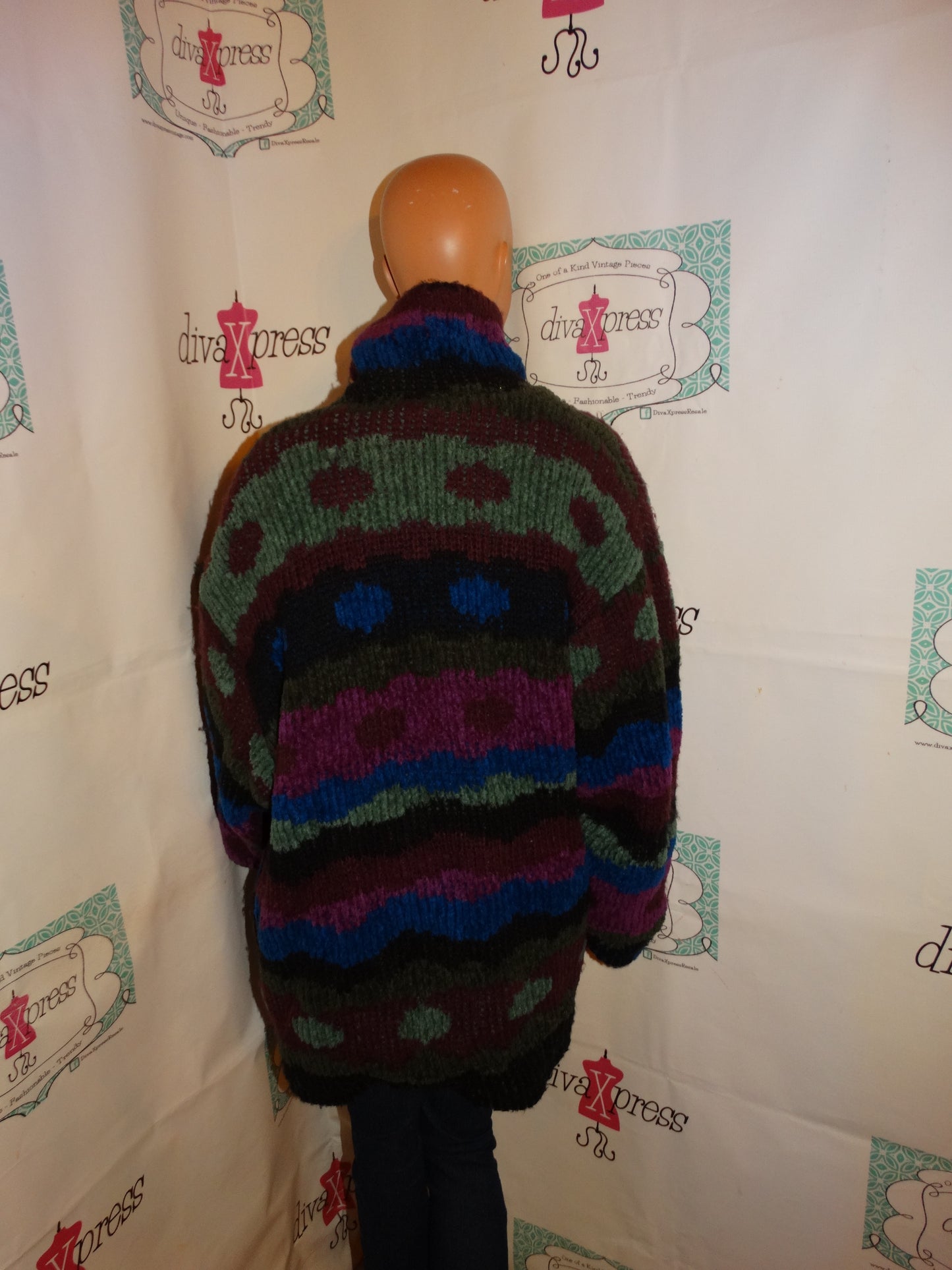 Vintage John Weits Purple/Blue State Coat Size 2x