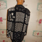 Vintage Essay Black/White Blazer Size L