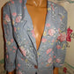Vintage Liz Claiborne Blue Floral Blazer Size 1x