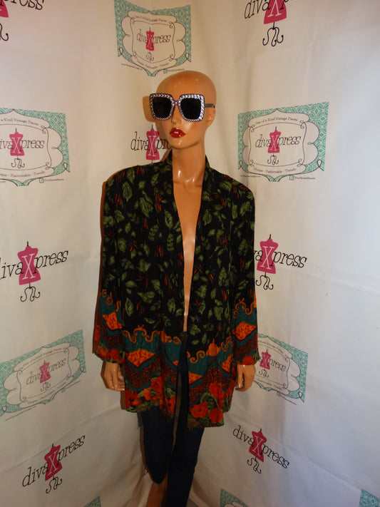 Vintage Plus Preferred Black/Green Throw Size 2x