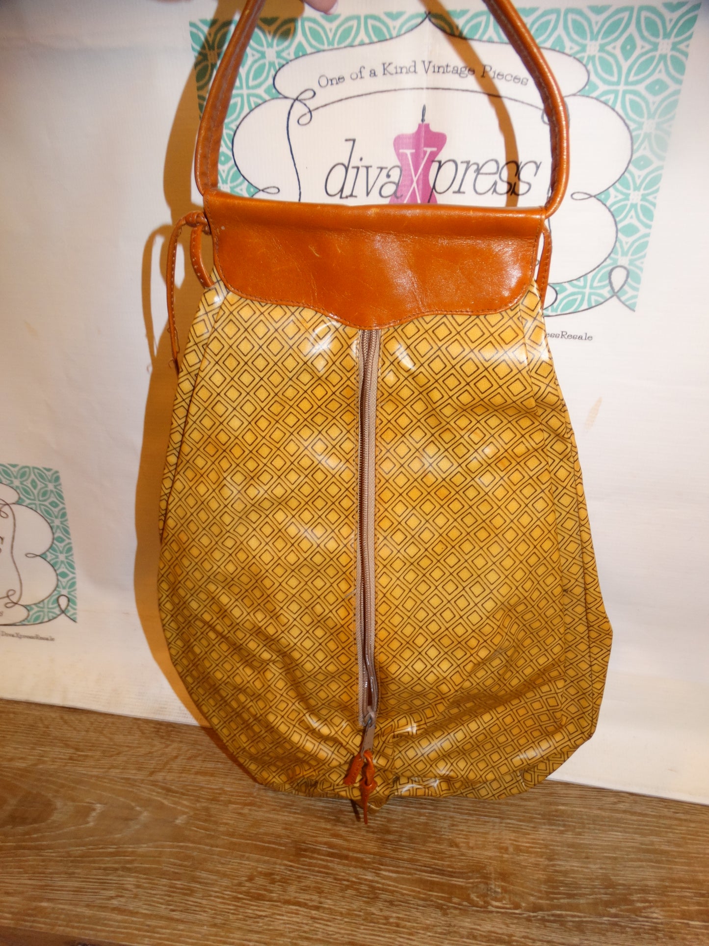 Vintage Leather Handle XL Purse