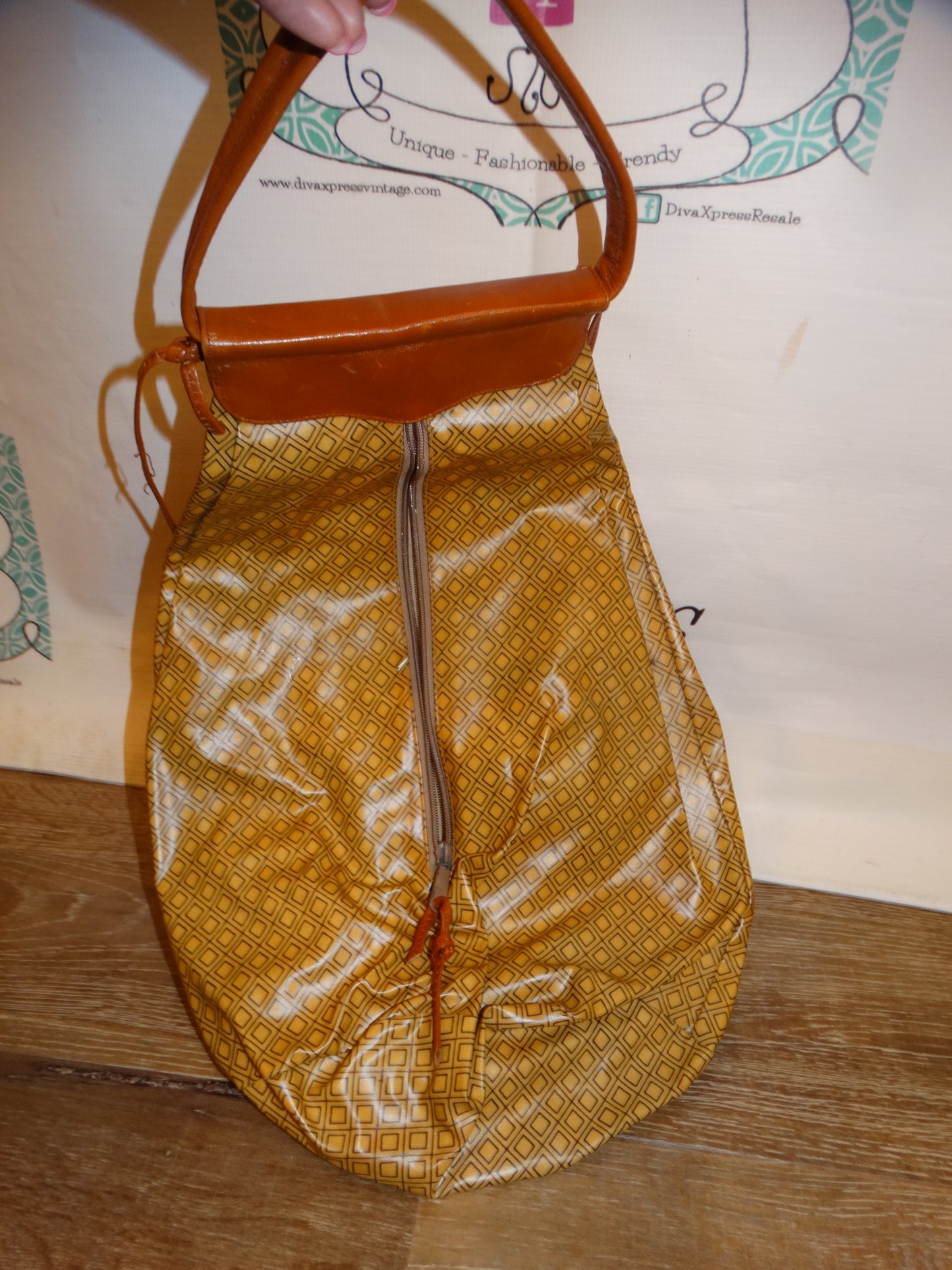 Vintage Leather Handle XL Purse