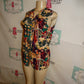 Vintage Baccini Colorful Vest/Top Size M