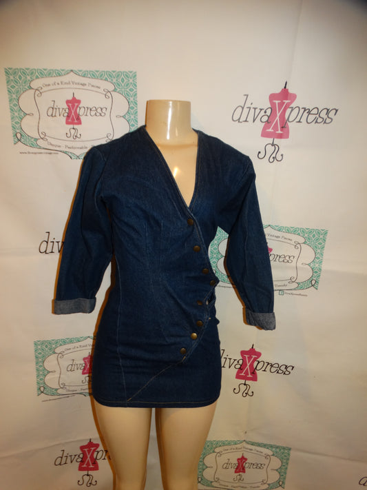 Vintage Hollywood Blvd Jean Dress Size S