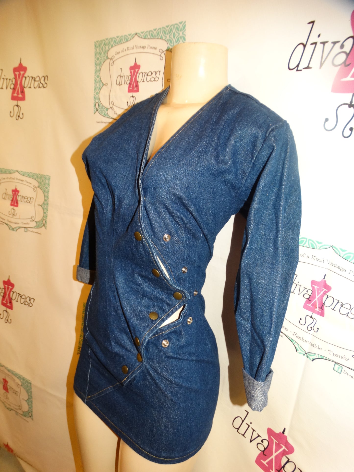 Vintage Hollywood Blvd Jean Dress Size S