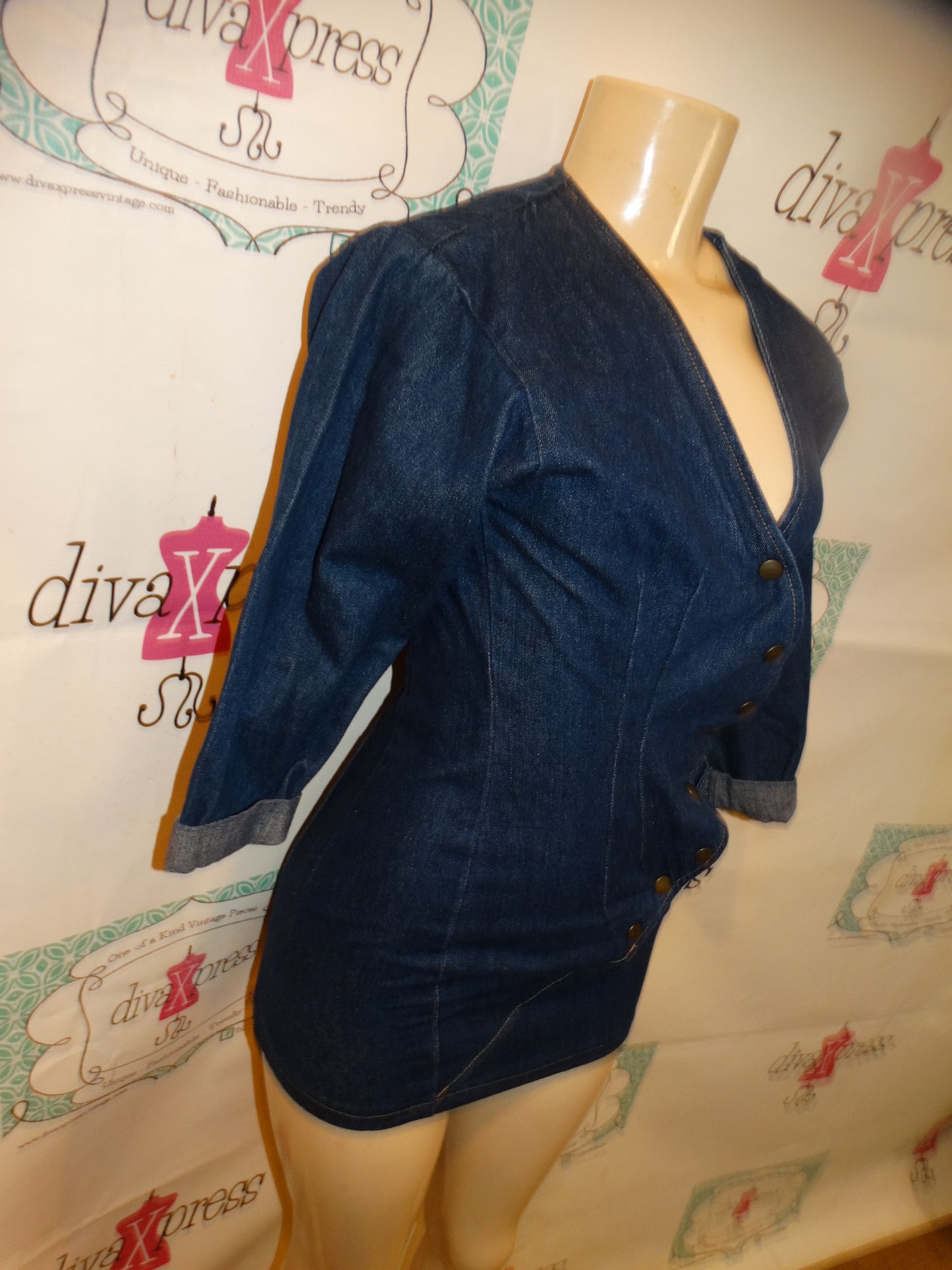 Vintage Hollywood Blvd Jean Dress Size S