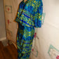 Vintage Glamour Green/Blue 2 Piece Pants Set Size 2x