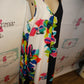 Jordan Vass White/Black Colorful Dress Size XL