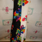Jordan Vass White/Black Colorful Dress Size XL