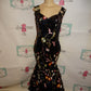 Vintage Black Sequins Dress Size L