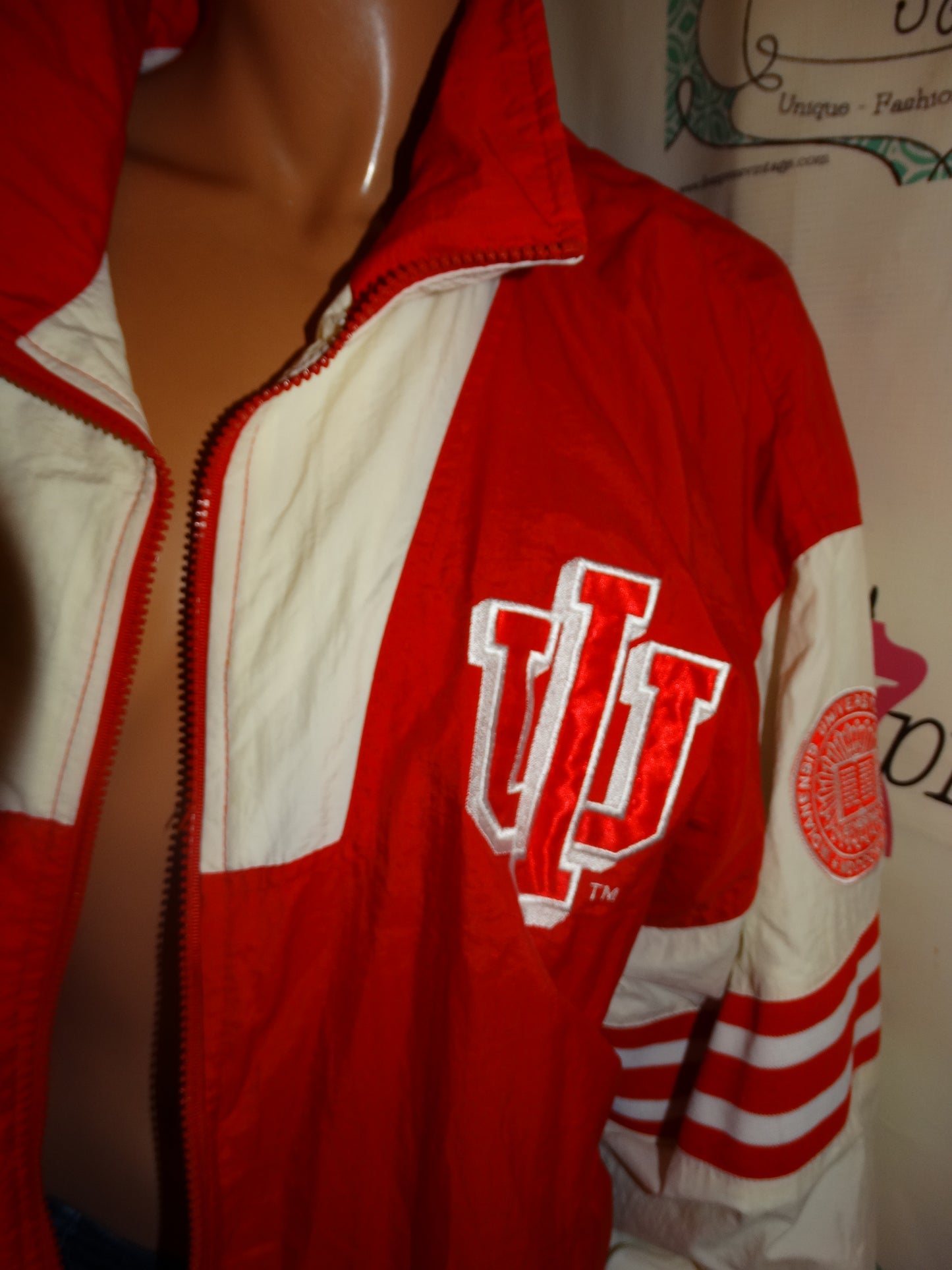 Vintage Pro Player Indiana Red/White Jacket Size L