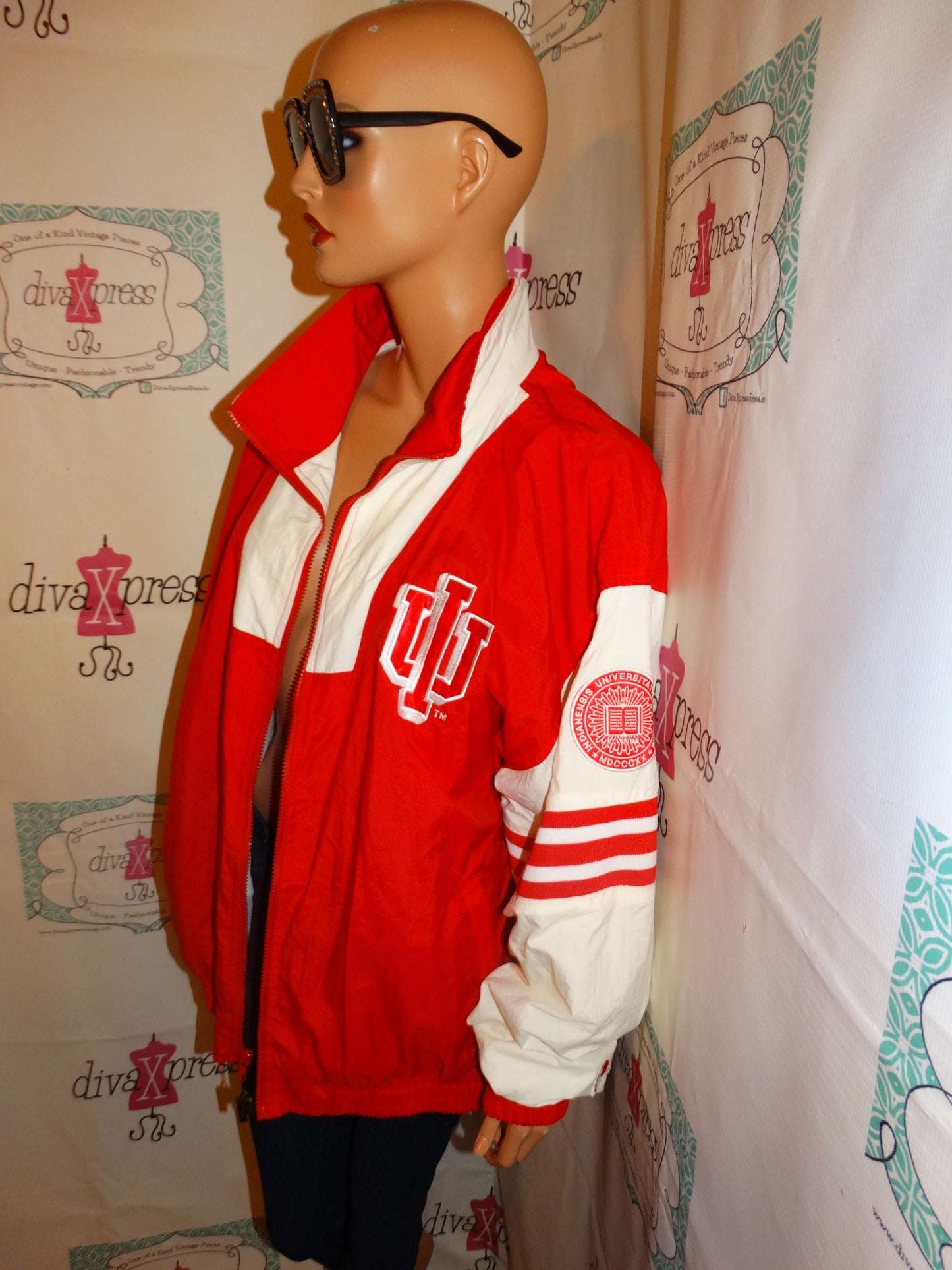 Vintage Pro Player Indiana Red/White Jacket Size L