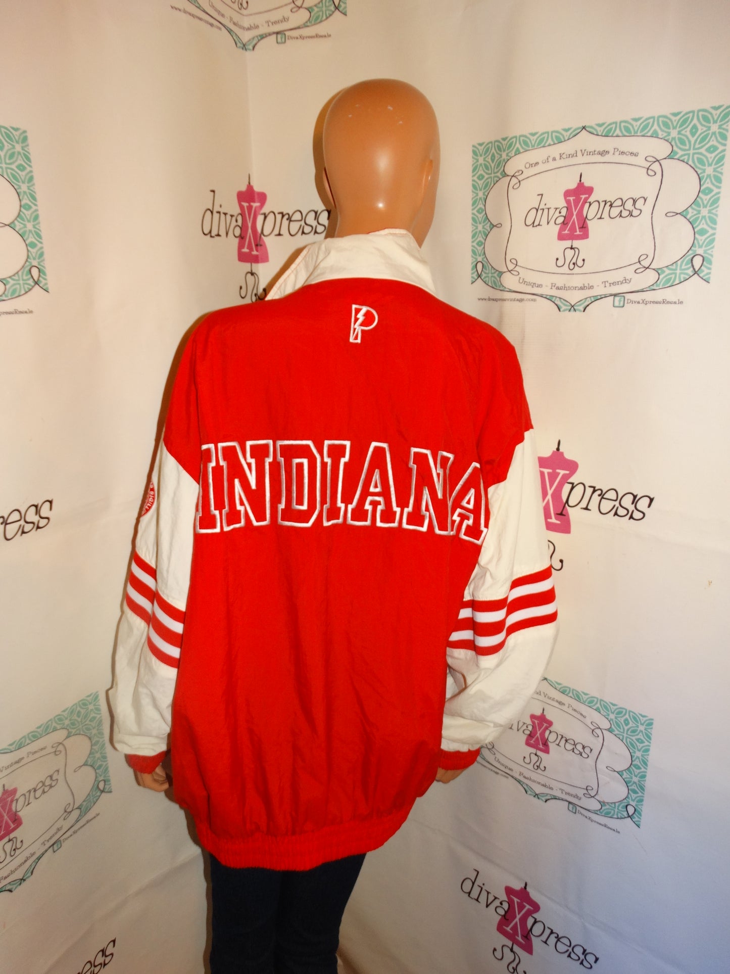 Vintage Pro Player Indiana Red/White Jacket Size L