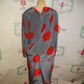 Vintage Geel Gray/Red Dres Size L