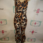 Leopard Halter Top Romper/Jumper Size L