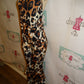 Leopard Halter Top Romper/Jumper Size L