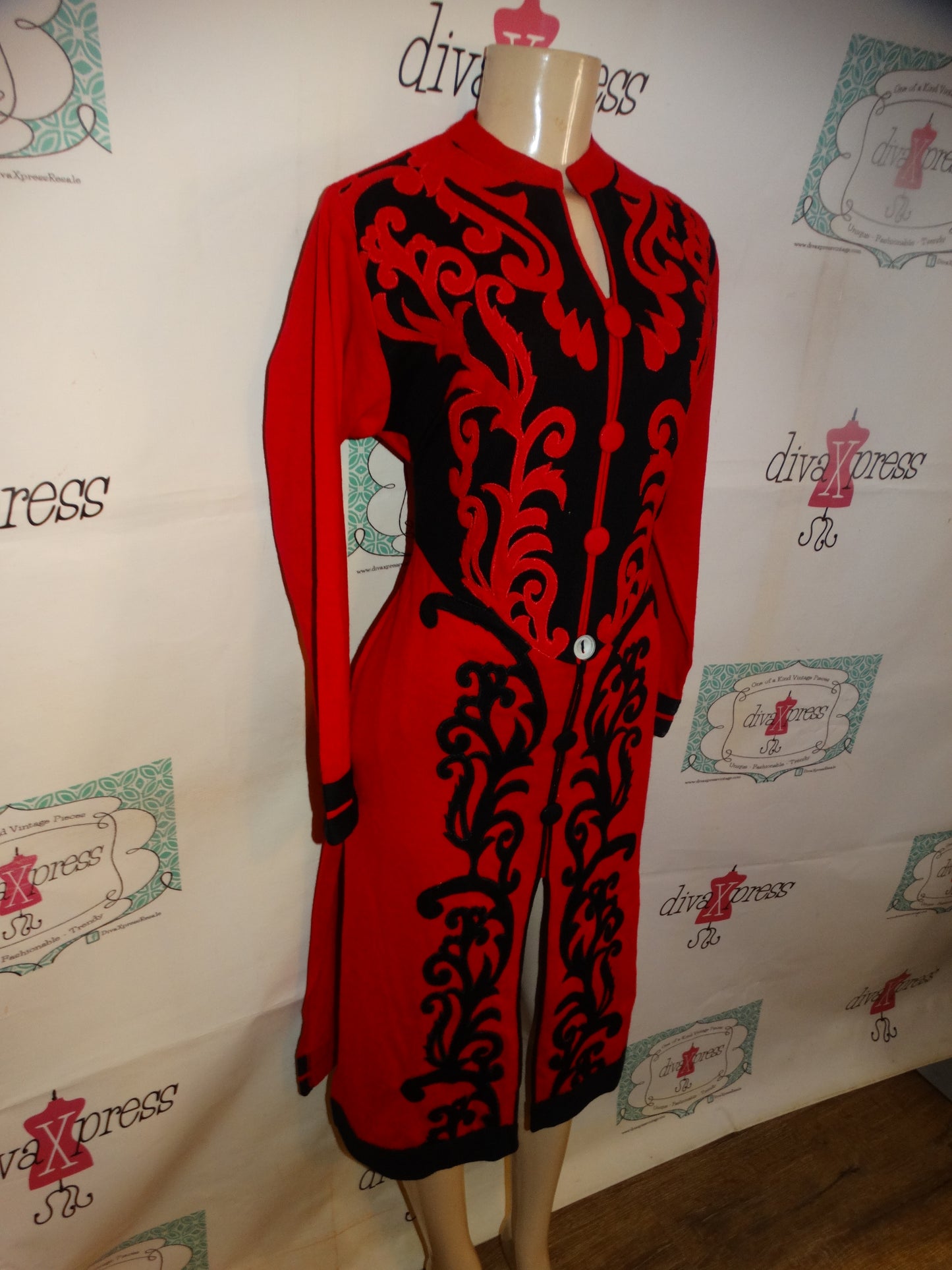 Vintage Strike Pink/Black Dress Size L