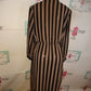 Vintage Tan/Black Stripe Sheer Dress Size L