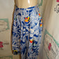 Vintage Ruff Hewin Blue/White Parrot Skirt Size M