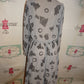 Vintage Jerry Lurie Gray/Black Letter Dress Size L