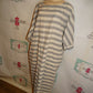 Gray/Cream Stripe Dress Size 1x