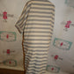 Gray/Cream Stripe Dress Size 1x
