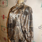 Vintage Neils Cream SNakeSkin Print Jacket Size L