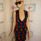 Vintage The Limited Gray Colorful Dress Size S