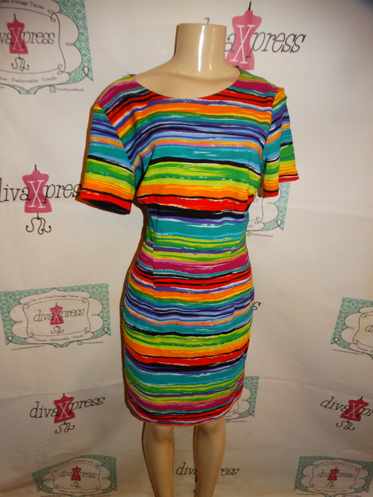 Vintage Stonebridge Colorful Dress Size M