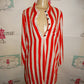 YSYM Red/White Stripe Dress Size XL